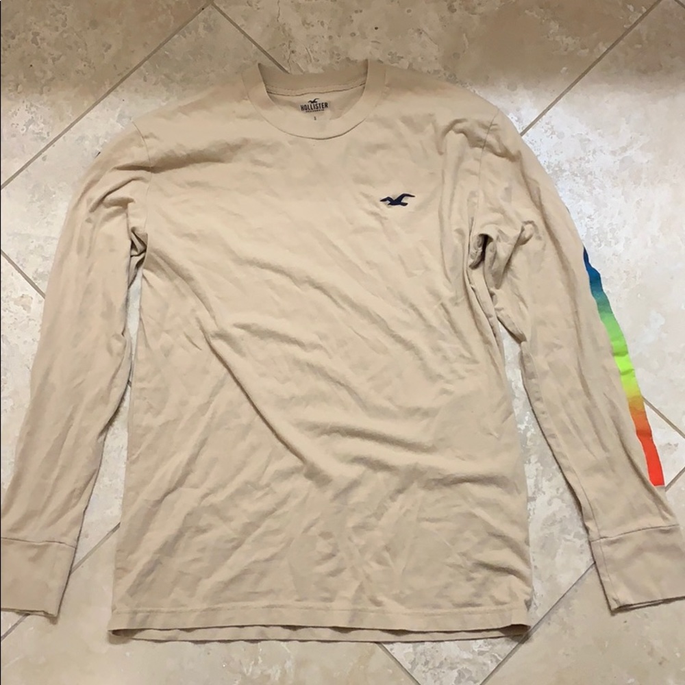 Hollister Long Sleeve Shirt Men’s Small Tan